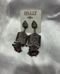 oxidized Ethnic Jhumka Earrings