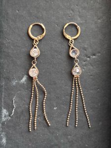 Elegant Gold Dangle Earrings