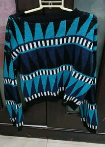 Patterned Knit Sweater