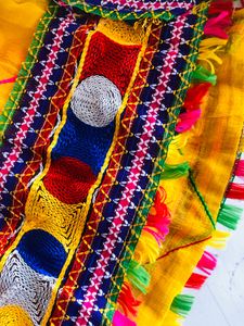 Rajwadi Threadwork Chiffon Dupatta