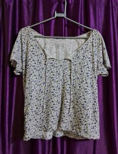 Floral Cotton Top For Summer