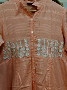 Brand New Peach Coloured Pure Cotton XL
