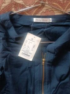 Blue dress with zip