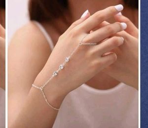 A Silver Crystal Bracelet Drop Your Hand Size Get Customised Your Own Now
