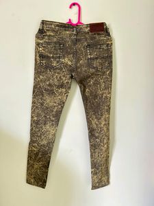 Printed Olive Jeans