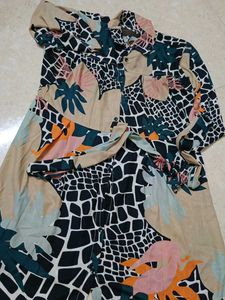 Patterned Short Sleeve Shirt