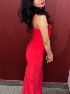 Red Hot Maxi Dress