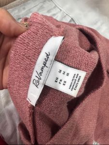 Revamped dusty rose off-the-shoulder mini dress