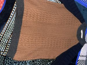 Brown Knit Sweater Vest