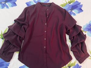 Ruffled Sleeves Shirt From Westside