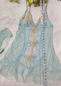 La Perla Blue Slip Dress &amp; Nighty