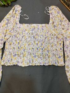 Floral Print Crop Top