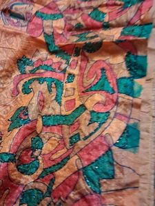 Colorful tussher silk saree