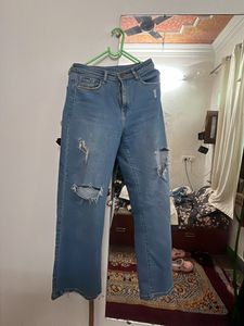 ripped women denim