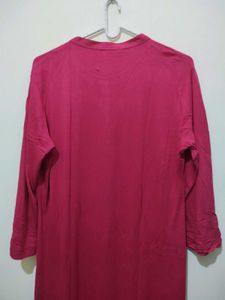 Avaasa Hot Pink Fuschia hi low Kurta