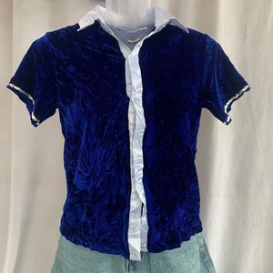 Vtg Velvet Top