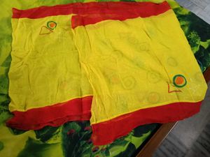 Colorful Printed kids Saree