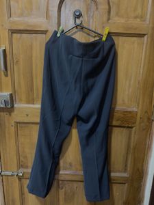 Charcoal Color Straight Leg Formal Pants