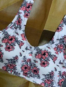 Floral Print Bra