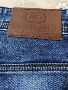 Distressed Denim Jeans with Patches