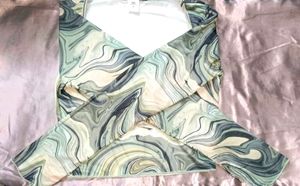 Trendy Marble Print Top