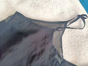 Black Sheer Top