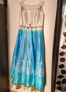 Stylish And Elegant Blue Party Wear Gown