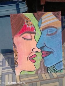 Handmade Shivji Parvati Ji Painting
