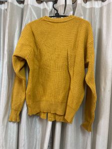 Mustard Knit Cardigan