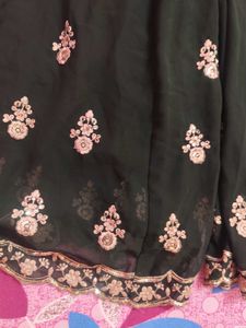 Elegant Dark Green Fully Embroidered Set