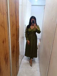Olive Green Dress