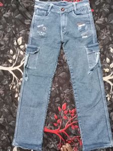 Cargo Style Jeans denim