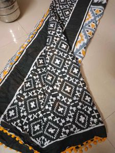 Boho Print Scarf with Tassels