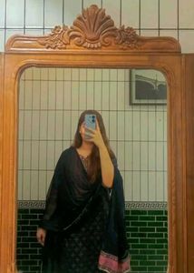 Navy Blue Kurta Set