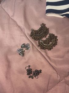 Striped Polo Crop Top with jhumka combo!