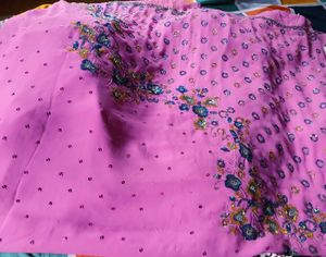 Pink Heavy Saree For Woman