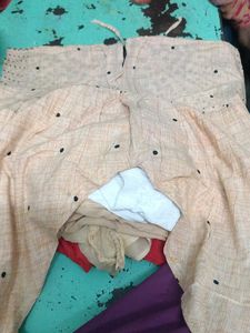 Peach Printed Kurta