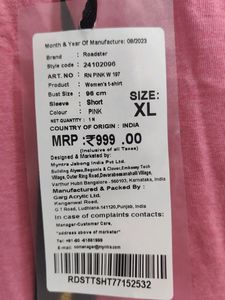 A Soft Light Pink XL Tshirt