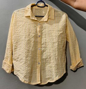 Yellow Striped Button-Up Shirt 💛