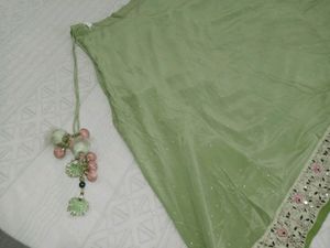 Green Long Skirt