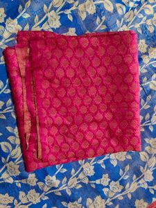 Floral Blue &amp; Pink Saree