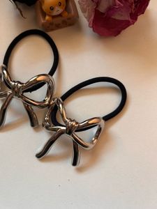 Stainless Steel Bow Hair Tie 🎀
