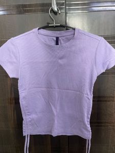 Lilac Drawstring Top