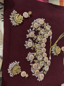 Pink Kundan Jewellery Set