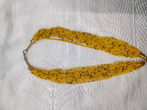 Yellow Beaded Necklace