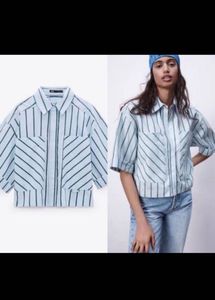ZARA Oversize cropped Shirt