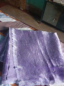 Purple Saree with Blouse