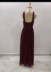 sale ❗🎊🎉Elegant Burgundy Maxi Dress