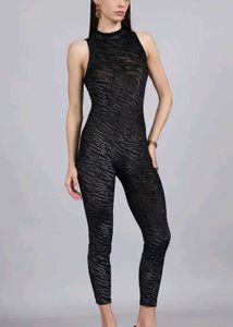Stylish Black Jumpsuit - BodyHugging