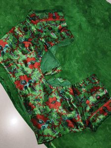 Green Saree with Blouse